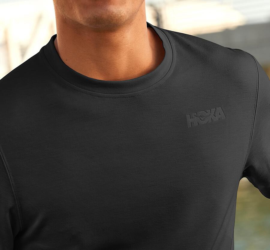 Hoka One One Mens Tee - Lifestyle - Black - XVRF24305